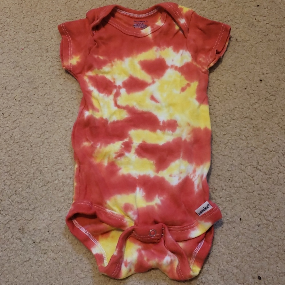 Tie dye baby onesie